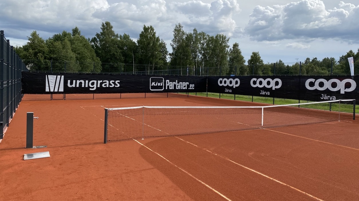 New hybrid clay courts constructed by Unigrass in Paide (Estonia)